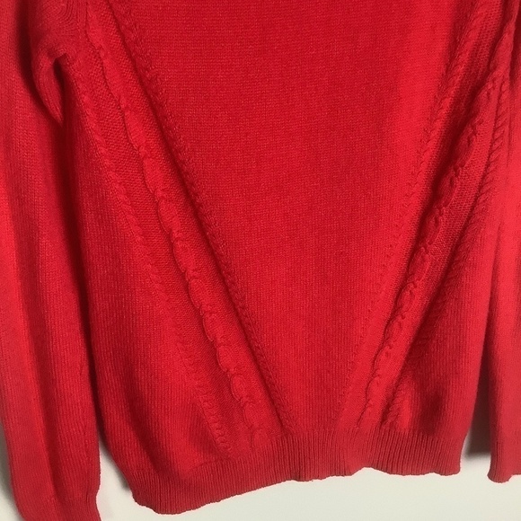 Nanette Leopore Women's 100% 2 Ply Red Cashmere Sweater S - Picture 7 of 14